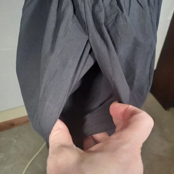 Madewell The Melody Black Smocked Cotton Sleeveless Midi Tank Dress Size XS - Picture 6 of 8